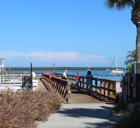 Fishing dock in Dunedin's Marina